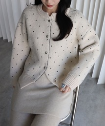 YENNA | ハート刺繍ニットカーディガン(カーディガン/ボレロ)