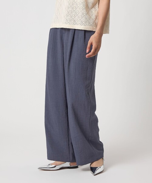 A DAY IN THE LIFE UNITED ARROWS(アデイインザライフユナイテッドアローズ)の「ワッシャー 2タックワイドパンツ <A DAY IN THE LIFE>(その他パンツ・レディース・ロイヤルブルー/ダークグレー/ベージュ・S/M)」の4枚目の写真
