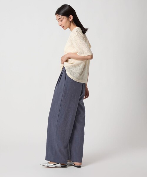 A DAY IN THE LIFE UNITED ARROWS(アデイインザライフユナイテッドアローズ)の「ワッシャー 2タックワイドパンツ <A DAY IN THE LIFE>(その他パンツ・レディース・ロイヤルブルー/ダークグレー/ベージュ・S/M)」の6枚目の写真