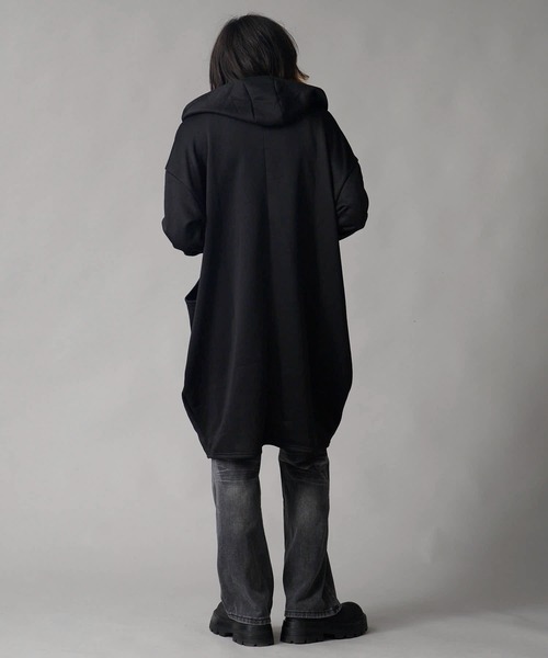 Theater code(シアターコード)の「Brushed Lining Double-Zipper Long Zip Hoodie / 裏起毛 2重ファスナー ロングジップパーカーメンズ(パーカー・メンズ・ブラック/グレー・2/3)」の15枚目の写真