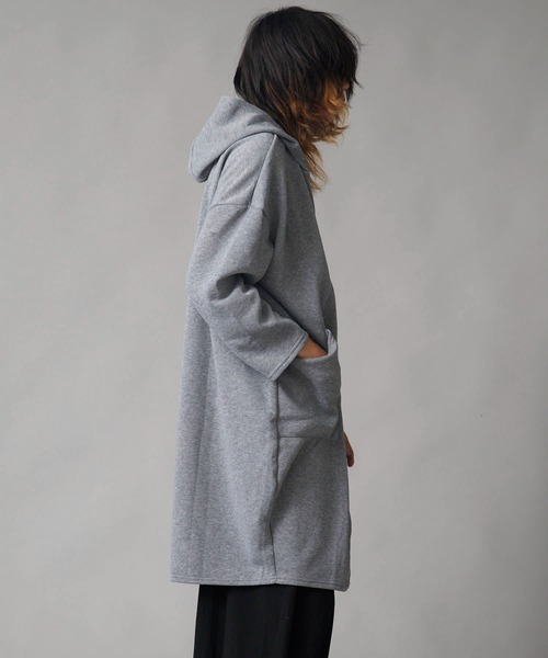 Theater code(シアターコード)の「Brushed Lining Double-Zipper Long Zip Hoodie / 裏起毛 2重ファスナー ロングジップパーカーメンズ(パーカー・メンズ・ブラック/グレー・2/3)」の20枚目の写真