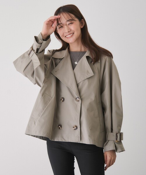 セール】Eクロスショートトレンチコート（トレンチコート）｜Jayro