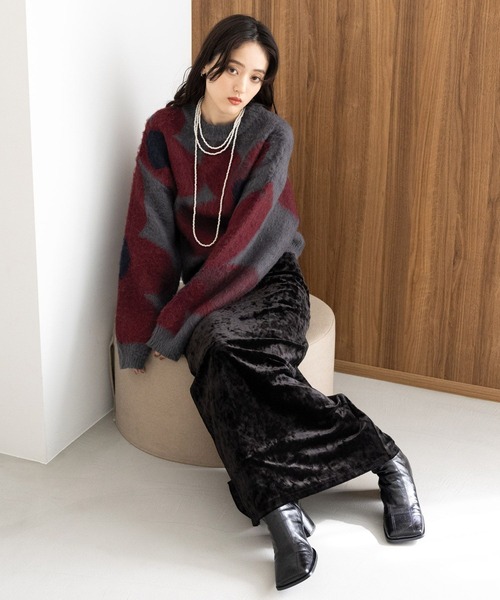 セール】クラッシュベロアナロースカート（スカート）｜RAGEBLUE