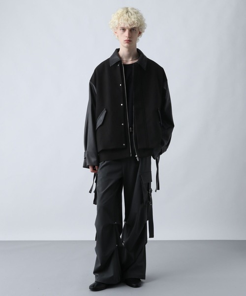 【HARE】ジャケット ブルゾン ウーリーテックレイヤードブルゾン HARE（ハレ）の「ウーリーテックレイヤードブルゾン(HARE