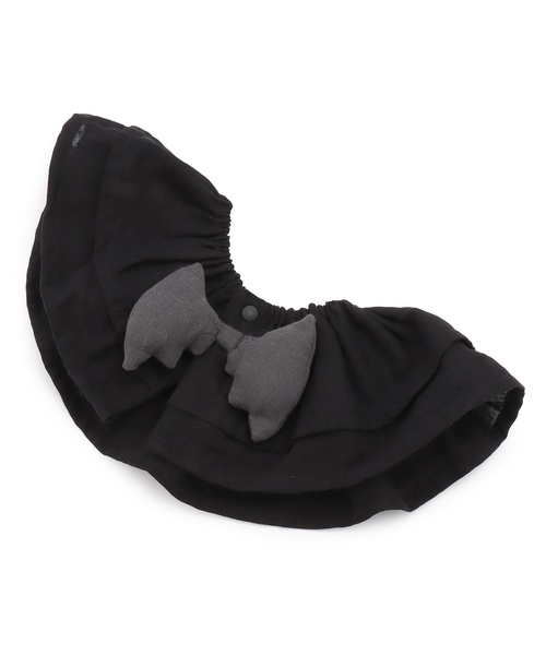 petit main（プティマイン）の「【防水】天使とコウモリのスタイ（スタイ/よだれかけ・キッズ・アイボリー/ブラック・F）」の7枚目の写真