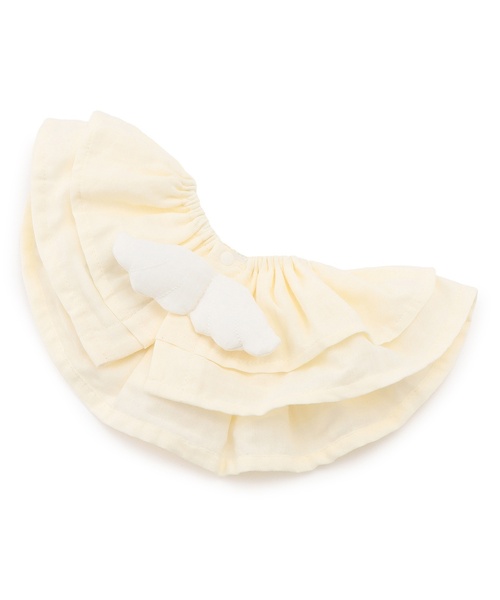 petit main（プティマイン）の「【防水】天使とコウモリのスタイ（スタイ/よだれかけ・キッズ・アイボリー/ブラック・F）」の8枚目の写真