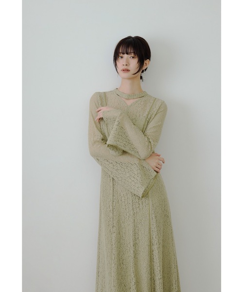 niana(ニアナ)の「スウィッチングレースドレス オケージョンドレス パーティー 結婚式 二次会 同窓会 お呼ばれワンピース(ドレス・レディース・グレー/チャコール/ブラック/イエロー/ブラウン・M/L/S)」の5枚目の写真