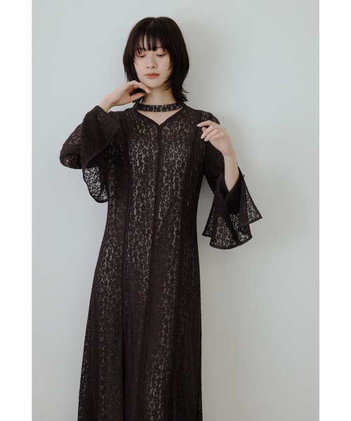 niana(ニアナ)の「スウィッチングレースドレス オケージョンドレス パーティー 結婚式 二次会 同窓会 お呼ばれワンピース(ドレス・レディース・グレー/チャコール/ブラック/イエロー/ブラウン・M/L/S)」の13枚目の写真