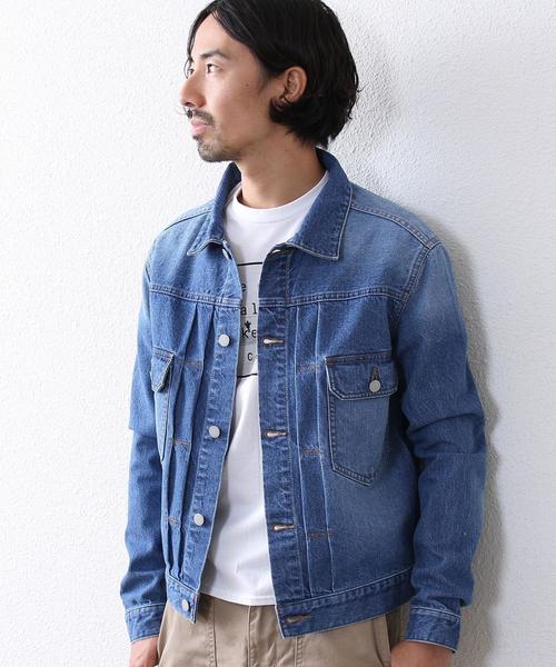 coen（コーエン）の「コーン・デニムジャケット（デニムジャケット・メンズ・ネイビー/ライトブルー・SMALL/X-LARGE/LARGE/MEDIUM）」の13枚目の写真