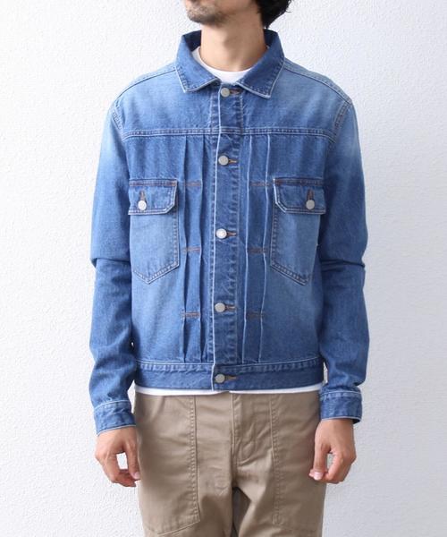 coen（コーエン）の「コーン・デニムジャケット（デニムジャケット・メンズ・ネイビー/ライトブルー・SMALL/X-LARGE/LARGE/MEDIUM）」の16枚目の写真