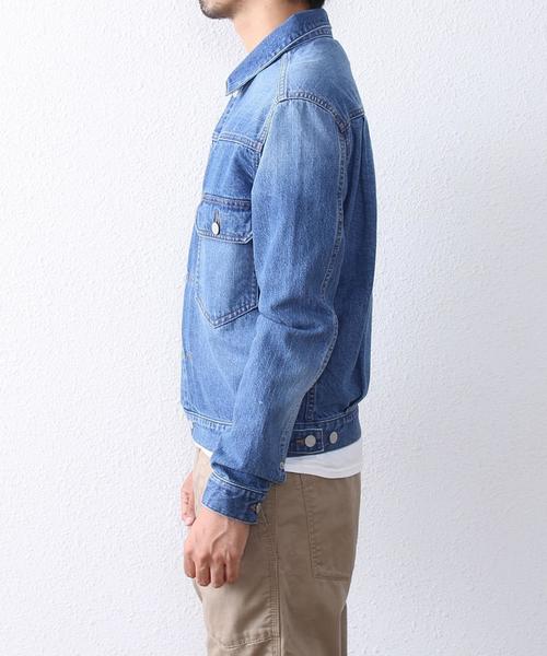 coen（コーエン）の「コーン・デニムジャケット（デニムジャケット・メンズ・ネイビー/ライトブルー・SMALL/X-LARGE/LARGE/MEDIUM）」の7枚目の写真