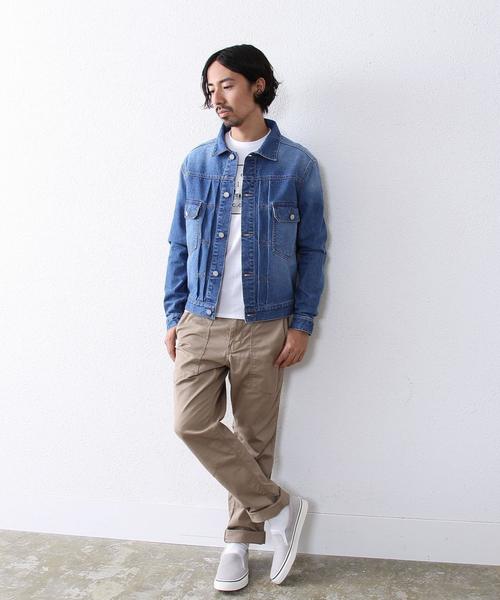 coen（コーエン）の「コーン・デニムジャケット（デニムジャケット・メンズ・ネイビー/ライトブルー・SMALL/X-LARGE/LARGE/MEDIUM）」の6枚目の写真