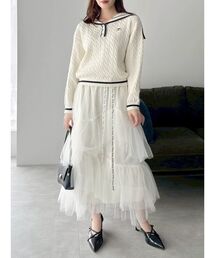 dazzlin | 【FILA別注】アシメチュールティアードスカート(スカート)