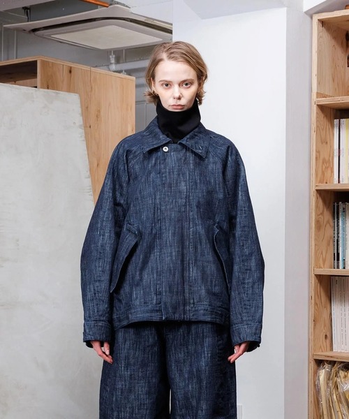 VOAAOV(ヴォアーブ)の「【VOAAOV】 RANDOM CRUNCH DENIM Oversize Blouson - wash(デニムジャケット・メンズ・ワンウォッシュ・2/1/0)」の1枚目の写真