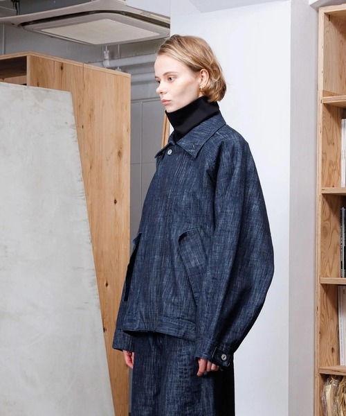 VOAAOV(ヴォアーブ)の「【VOAAOV】 RANDOM CRUNCH DENIM Oversize Blouson - wash(デニムジャケット・メンズ・ワンウォッシュ・2/1/0)」の2枚目の写真