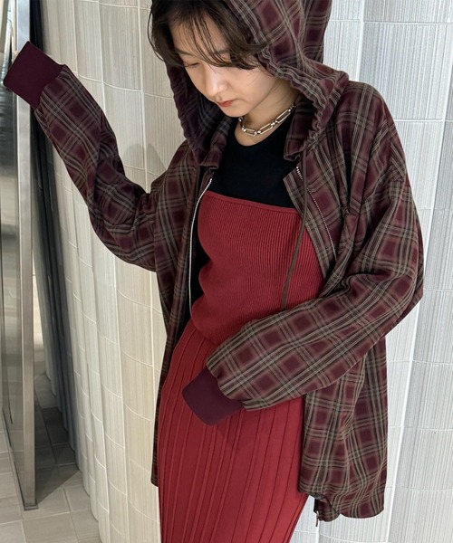 ジャケット・アウター ELCHELE / DADDY CHECK ZIP UP SHIRT C/R CHECK SHORT ZIPUP SHIRT JACKET(YELLOW) – ANCELLM