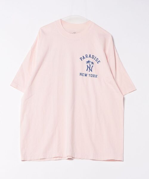 PARADISE(PARADISE)の「PARADISE NYC/パラダイス ニューヨークシティ/NY PALM LOGO(Tシャツ/カットソー・メンズ・ブラック/ピンク/ホワイト系2・M/L/XL)」の3枚目の写真
