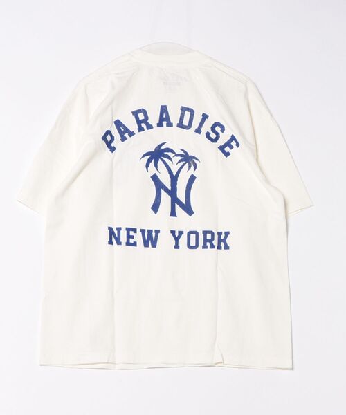 PARADISE(PARADISE)の「PARADISE NYC/パラダイス ニューヨークシティ/NY PALM LOGO(Tシャツ/カットソー・メンズ・ブラック/ピンク/ホワイト系2・M/L/XL)」の2枚目の写真