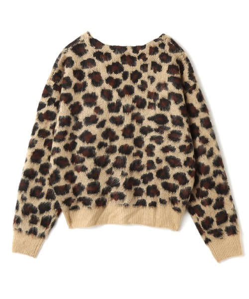 atmos pink（アトモスピンク）の「atmos pink Leopard Knit Cardigan / アトモス ピンク レオパード ニット カーディガン（カーディガン/ボレロ・レディース・ブルー/ピンク/ベージュ・FREE）」の16枚目の写真