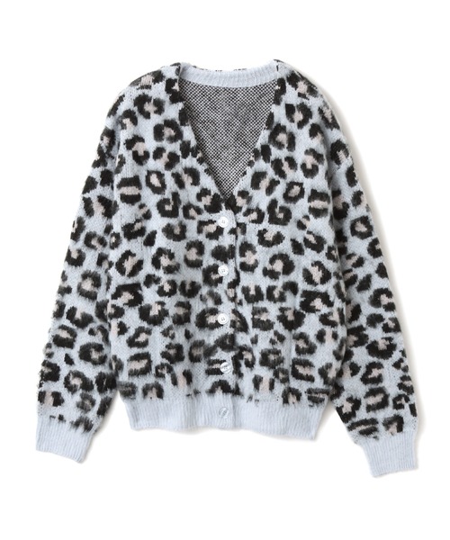 atmos pink（アトモスピンク）の「atmos pink Leopard Knit Cardigan / アトモス ピンク レオパード ニット カーディガン（カーディガン/ボレロ・レディース・ブルー/ピンク/ベージュ・FREE）」の20枚目の写真