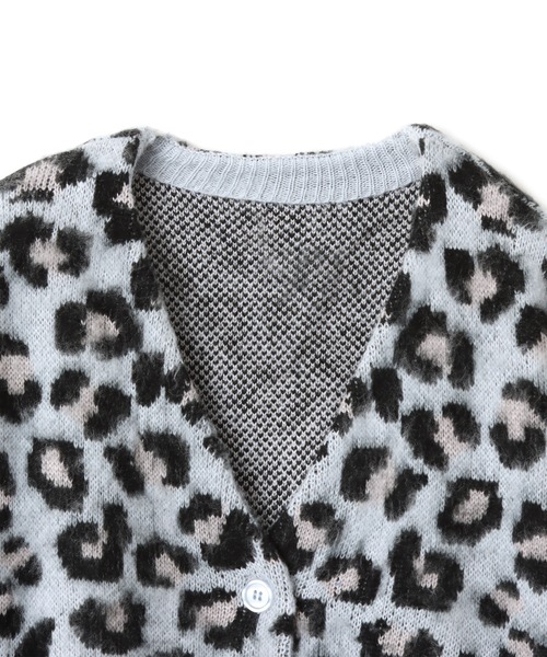 atmos pink（アトモスピンク）の「atmos pink Leopard Knit Cardigan / アトモス ピンク レオパード ニット カーディガン（カーディガン/ボレロ・レディース・ブルー/ピンク/ベージュ・FREE）」の21枚目の写真