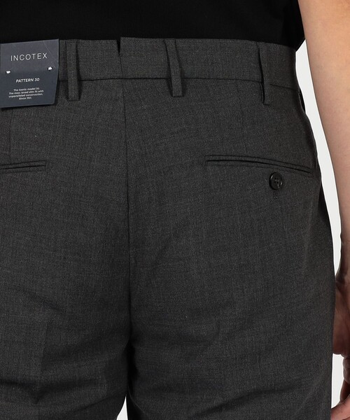 INCOTEX（インコテックス）の「INCOTEX ストレッチウール ノープリーツスリムスラックス 30（スラックス・メンズ・チャコールグレー/グレー・48/44）」の8枚目の写真