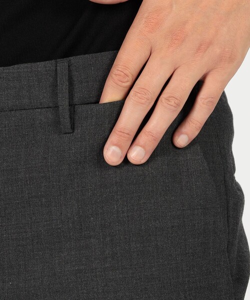 INCOTEX（インコテックス）の「INCOTEX ストレッチウール ノープリーツスリムスラックス 30（スラックス・メンズ・チャコールグレー/グレー・48/44）」の9枚目の写真