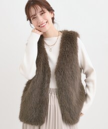 Cutie Blonde | ふわふわフェイクファーベスト(ベスト)