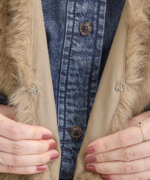 Cutie Blonde（キューティーブロンド）の「ふわふわフェイクファーベスト（ベスト・レディース・オフホワイト/キャメル/ブラウン系その他・00）」の19枚目の写真