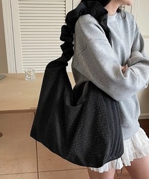 CELENA BEATS（セレナビーツ）の「チェック＆ワッフル シャーリング ショルダー バッグ（ショルダーバッグ）」