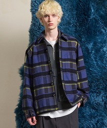 《UNISEX》【Italian Dead Stock Fabric】Prime-Over Regular Collar Heavy-Weight Flannel Shirt/プライムオーバーレギュラーカラーヘビーウェイトネルシャツ【MAISON SPECIAL/メゾンスペシャル】