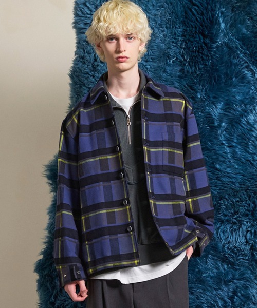 UNISEX》【Italian Dead Stock Fabric】Prime-Over Regular Collar