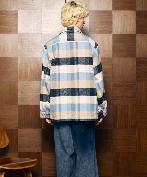 MAISON SPECIAL(メゾンスペシャル)の「《UNISEX》【Italian Dead Stock Fabric】Prime-Over Regular Collar Heavy-Weight Flannel Shirt/プライムオーバーレギュラーカラーヘビーウェイトネルシャツ【MAISON SPECIAL/メゾンスペシャル】(シャツ/ブラウス・メンズ・ダークグリーン/チャコールグレー/ホワイト/ピンク/レッド/ネイビー/その他1・0/1/2)」の20枚目の写真