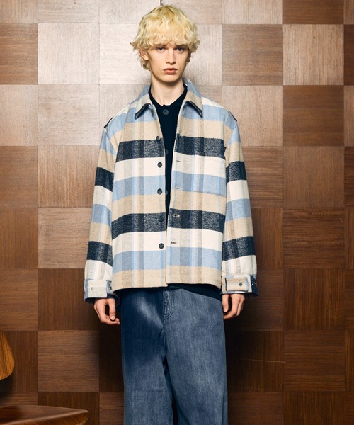 MAISON SPECIAL(メゾンスペシャル)の「《UNISEX》【Italian Dead Stock Fabric】Prime-Over Regular Collar Heavy-Weight Flannel Shirt/プライムオーバーレギュラーカラーヘビーウェイトネルシャツ【MAISON SPECIAL/メゾンスペシャル】(シャツ/ブラウス・メンズ・ダークグリーン/チャコールグレー/ホワイト/ピンク/レッド/ネイビー/その他1・0/1/2)」の18枚目の写真