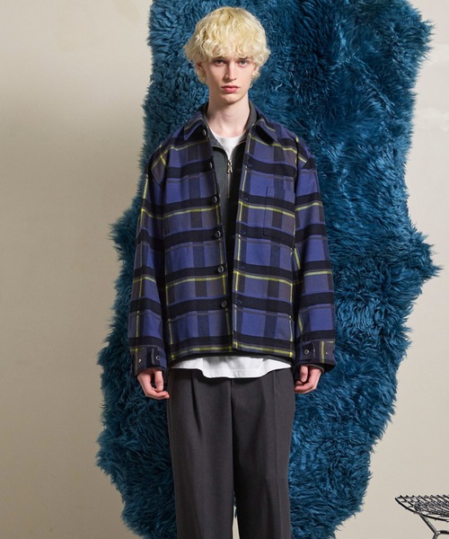UNISEX》【Italian Dead Stock Fabric】Prime-Over Regular Collar