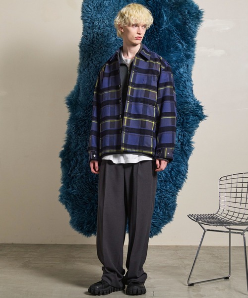 UNISEX》【Italian Dead Stock Fabric】Prime-Over Regular Collar