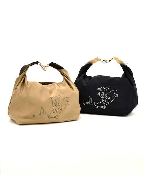 LAZY SUSAN（レイジースーザン）の「バッグインソーシーバンチ　１１（ポーチ・レディース・ブラック/ベージュ・FREE）」の3枚目の写真