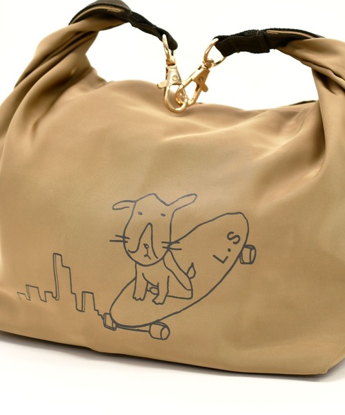 LAZY SUSAN（レイジースーザン）の「バッグインソーシーバンチ　１１（ポーチ・レディース・ブラック/ベージュ・FREE）」の7枚目の写真