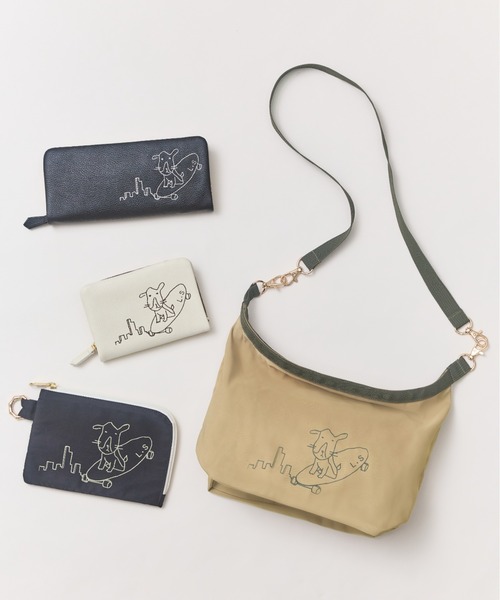 LAZY SUSAN（レイジースーザン）の「バッグインソーシーバンチ　１１（ポーチ・レディース・ブラック/ベージュ・FREE）」の4枚目の写真