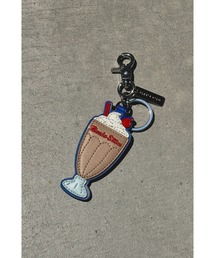 ALEXIA STAM(アリシアスタン)のEco Leather Key Charm /ロゴ刺繍キーチャーム(キーケース/キーアクセサリー)