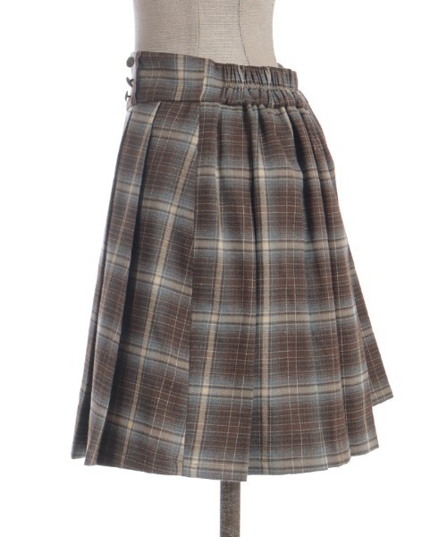 axes femme(アクシーズファム)の「ボタン使いチェックスカパン(その他パンツ・レディース・ブラウン/グレー/ピンク・FREE)」の5枚目の写真