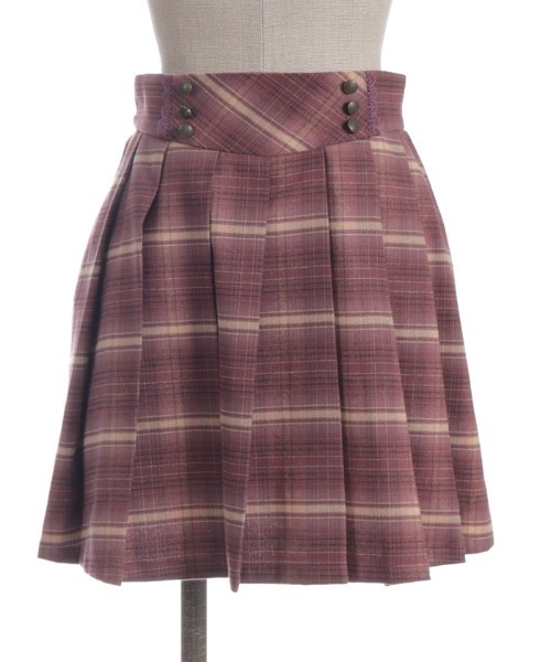 axes femme(アクシーズファム)の「ボタン使いチェックスカパン(その他パンツ・レディース・ブラウン/グレー/ピンク・FREE)」の19枚目の写真