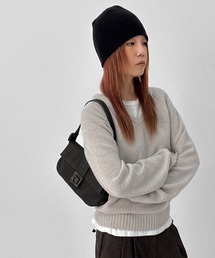 BLACKUP | [MADE] ステンヌルーズフィットVネックウール混ニット(ニット/セーター)