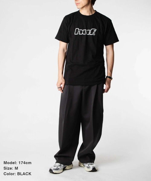 HUF(ハフ)の「HUF H DOT S/S TEE ハフ 半袖プリント Tシャツ(Tシャツ/カットソー・メンズ・ブラック/ホワイト・SMALL/MEDIUM/LARGE/X-LARGE)」の11枚目の写真