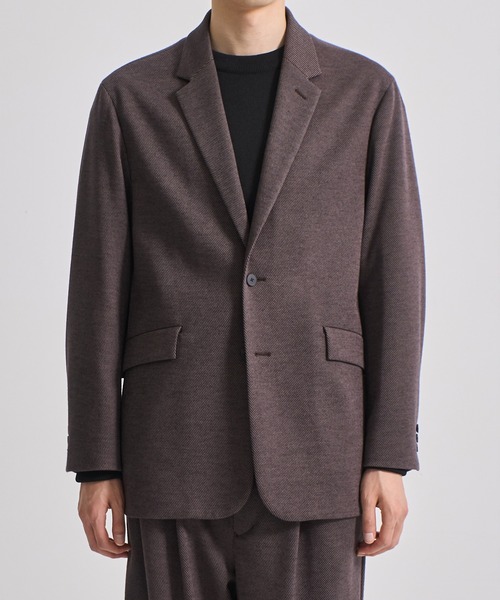 CITY TOKYO（シティトウキョウ）の「【CITY TOKYO/シティートーキョー】KANEMASA KNITウールネルJKT（テーラードジャケット・メンズ・ブラウン・2/3）」の11枚目の写真