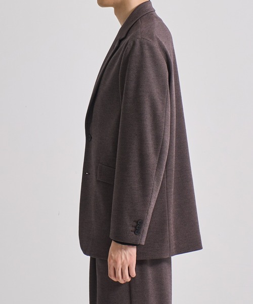 CITY TOKYO（シティトウキョウ）の「【CITY TOKYO/シティートーキョー】KANEMASA KNITウールネルJKT（テーラードジャケット・メンズ・ブラウン・2/3）」の12枚目の写真