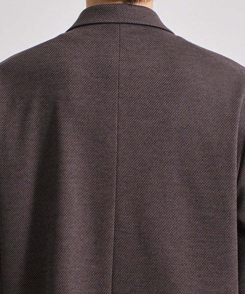 CITY TOKYO（シティトウキョウ）の「【CITY TOKYO/シティートーキョー】KANEMASA KNITウールネルJKT（テーラードジャケット・メンズ・ブラウン・2/3）」の8枚目の写真