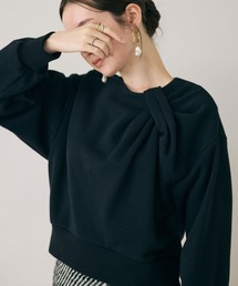 Audie a Muses（オーディアミューズ）の「アシンメトリーショルダータックラメスウェット（スウェット）」