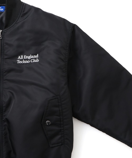 IDEA BOOKS(アイディアブックス)の「【IDEA for bonjour records】Exclusive ALL ENGLAND TECHNO CLUB MA-1 NYLON TWILL JACKET(MA-1・メンズ・ブラック・M/L/XL)」の7枚目の写真