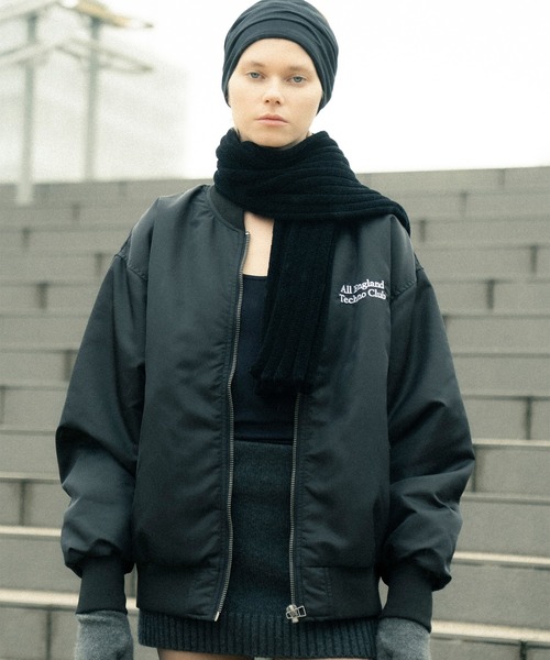IDEA BOOKS(アイディアブックス)の「【IDEA for bonjour records】Exclusive ALL ENGLAND TECHNO CLUB MA-1 NYLON TWILL JACKET(MA-1・メンズ・ブラック・M/L/XL)」の16枚目の写真
